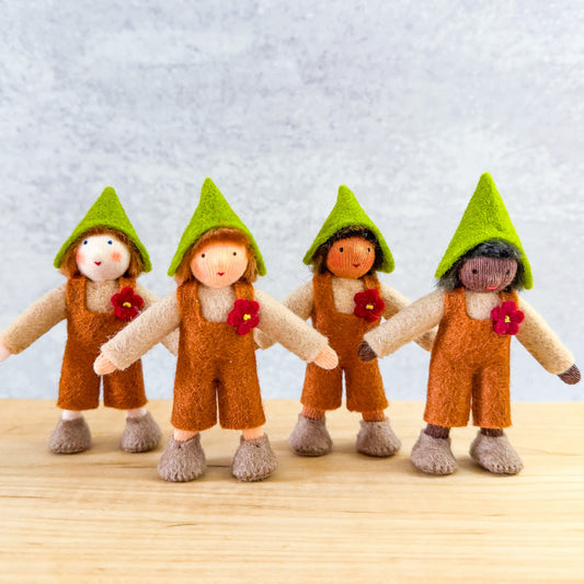 Garden Gnome Boy - 3.5" Doll - Ambrosius Flower Fairies