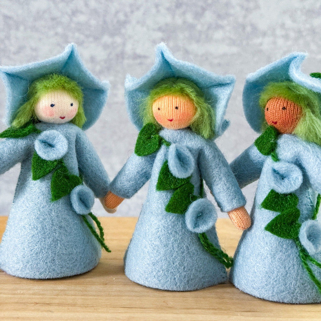 Morning Glory Fairy - 3.5" Doll - Flower Hat - Ambrosius Flower Fairies