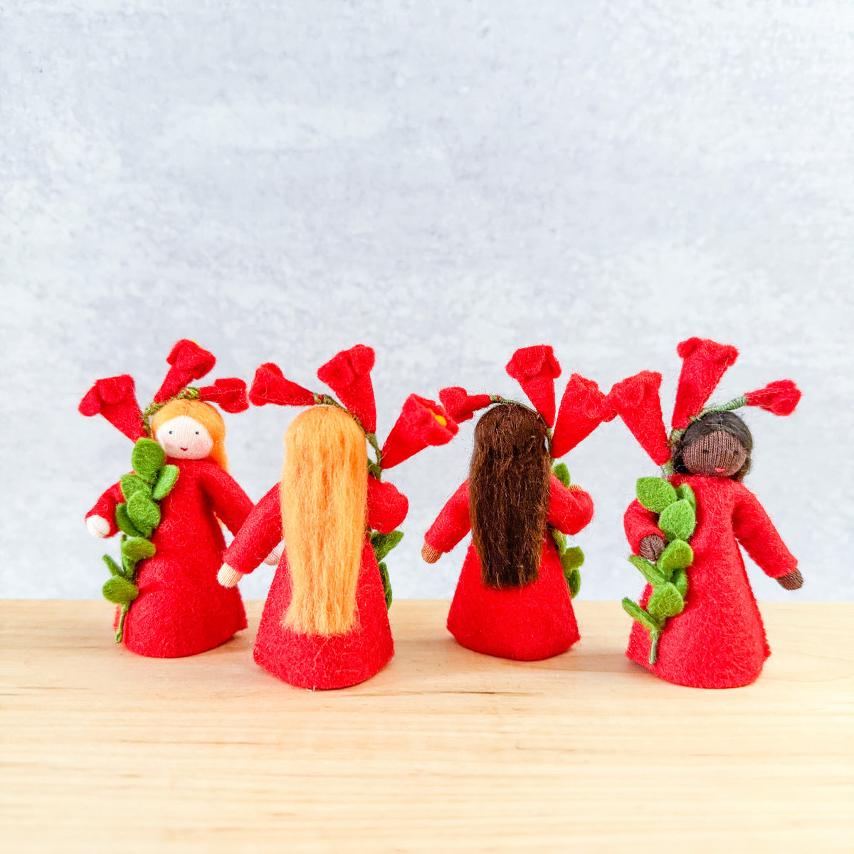 Ocotillo Fairy - 3" Doll - Holding A Flower - Ambrosius Flower Fairies