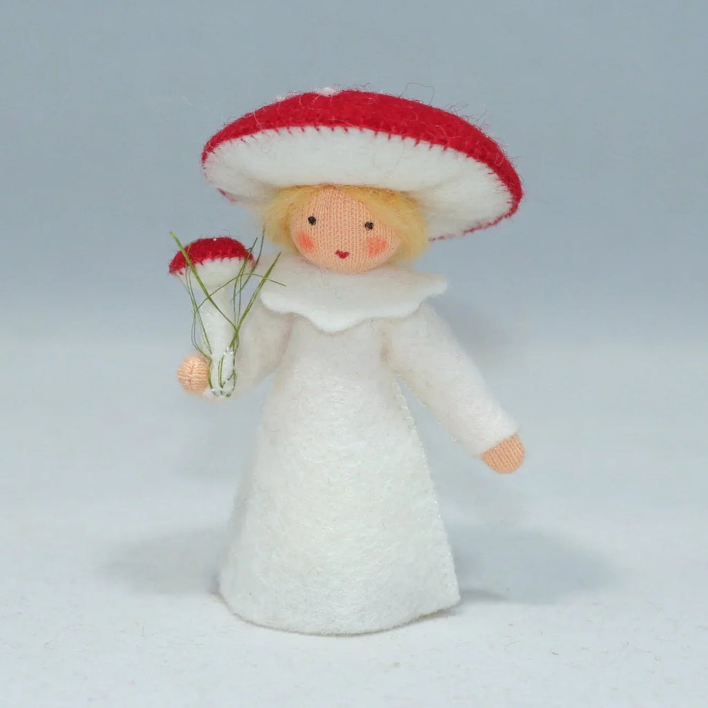Red Mushroom Fly Agaric Fairy - Flower Hat Fairy - Ambrosius