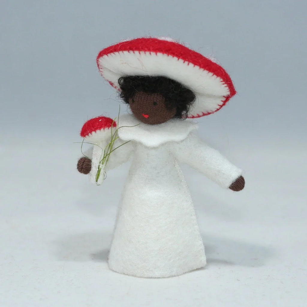 Red Mushroom Fly Agaric Fairy - Flower Hat Fairy - Ambrosius