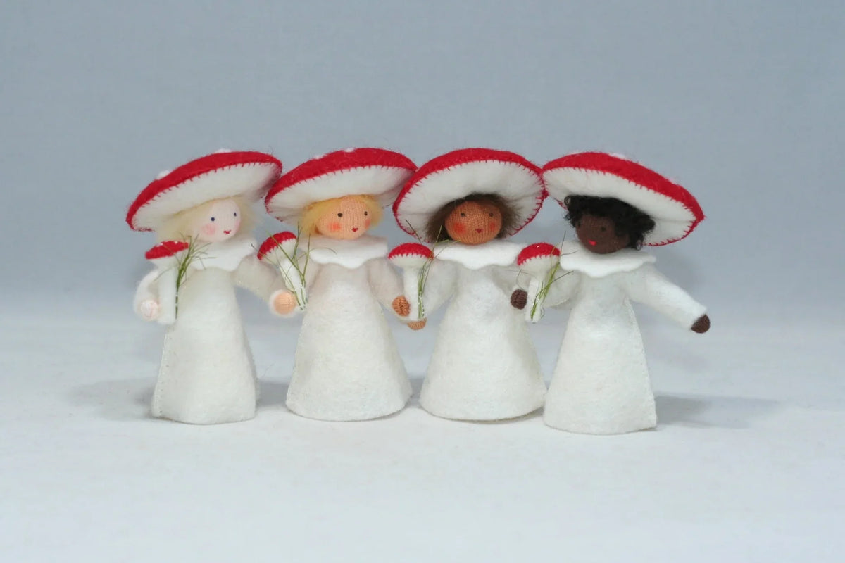 Red Mushroom Fly Agaric Fairy - Flower Hat Fairy - Ambrosius