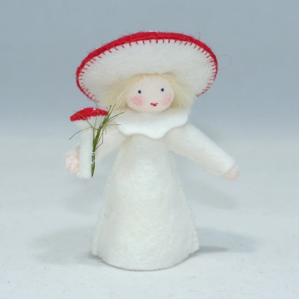 Red Mushroom Fly Agaric Fairy - Flower Hat Fairy - Ambrosius